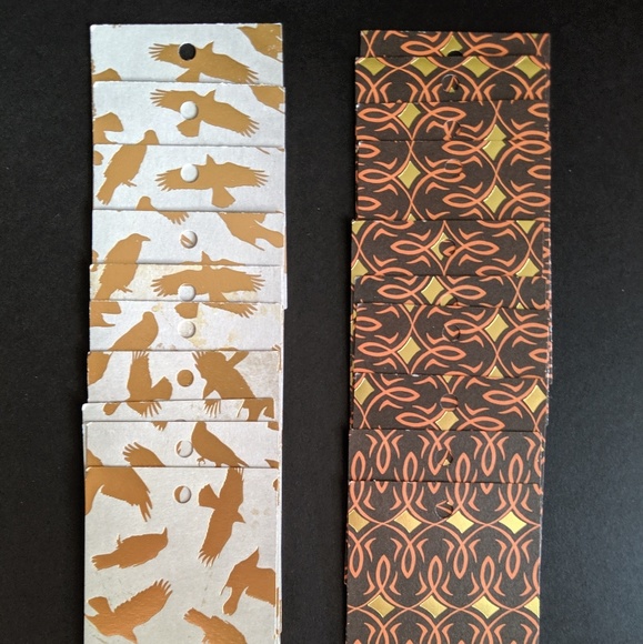 Raven Print Tags w/Foil - Set of 20, Two Patterns - Picture 6 of 6